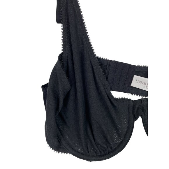 Tranquil & True Black Underwire Bra Adjustable Straps & Hook Closure Size 3X - Picture 2 of 12